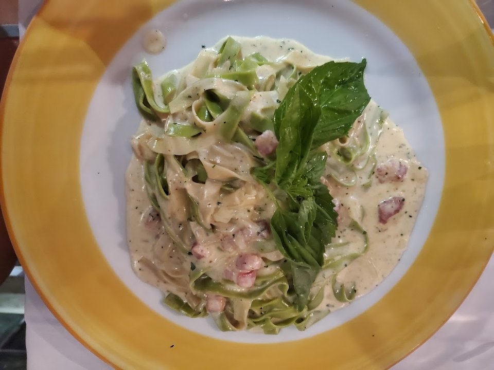 Salmone Alla Panna E Arugola